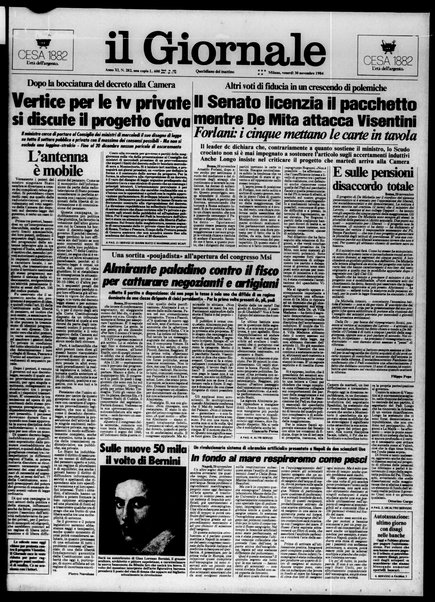 Il giornale : quotidiano del mattino